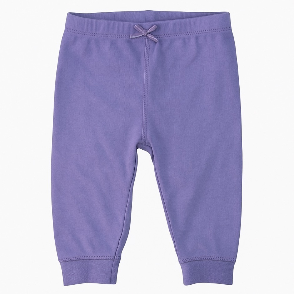 Purple Baby Leggings with Bow